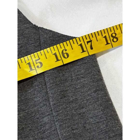 Trouve womens Gray Long Vest Pockets Sz XS statement academia career manly - Picture 3 of 8